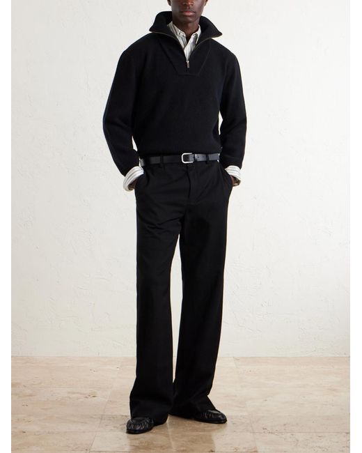 Saint Laurent Blue Wool Rollneck Sweater for men