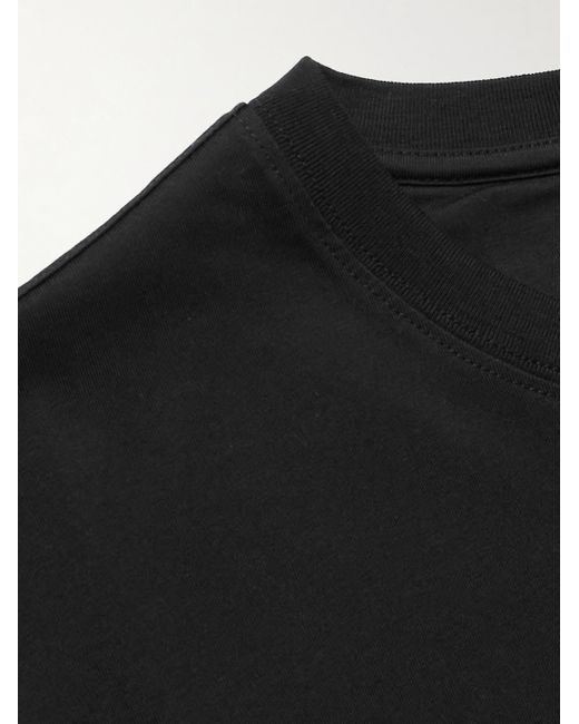 Zegna Black Cotton-Jersey T-Shirt for men