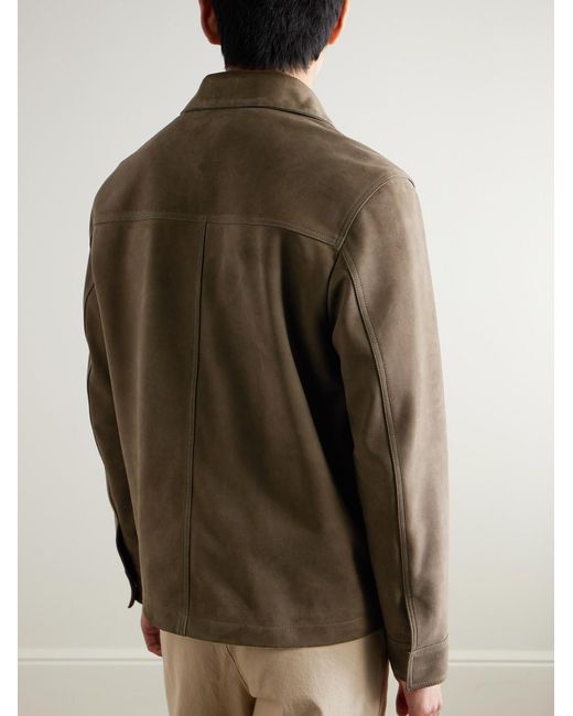 Mr P. Brown Suede Jacket for men