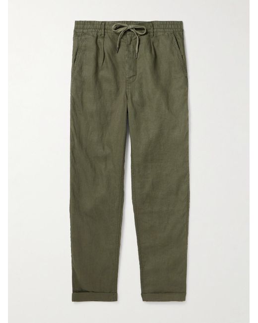 Polo Ralph Lauren Green Straight-leg Linen Drawstring Trousers for men