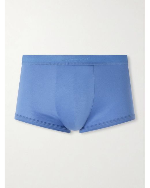Zimmerli of Switzerland Blue Sea Island Cotton Boxer Briefs for men