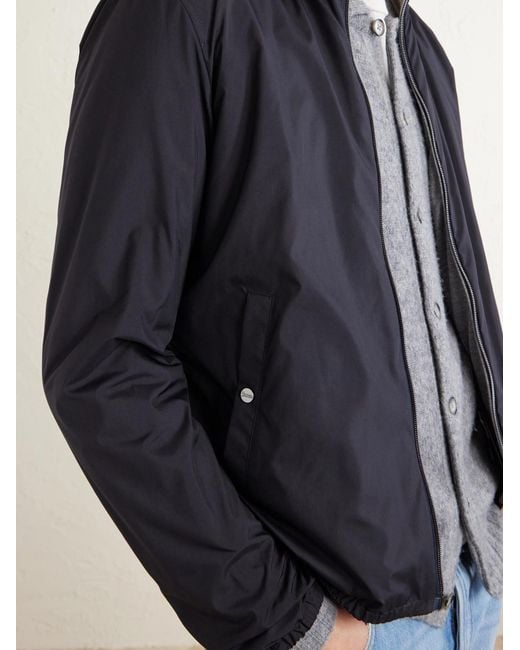 Herno Blue Reversible Shell And Jersey Jacket for men