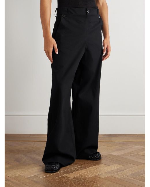 Pantaloni Reversibili A Gamba Larga di Dries Van Noten in Black da Uomo