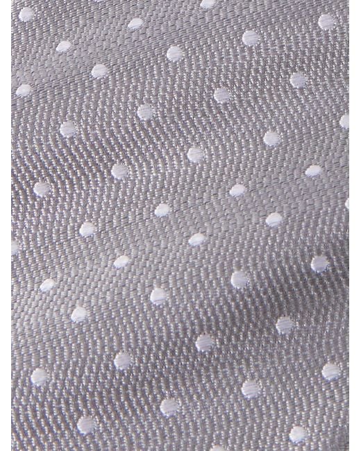Tom Ford Gray 8Cm Polka-Dot Silk Tie for men