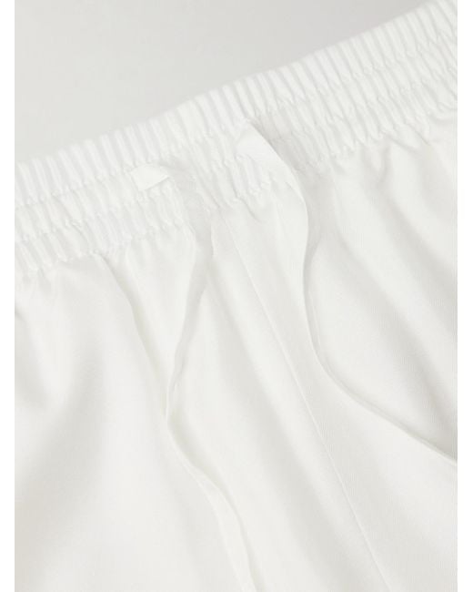 Shorts A Gamba Larga di Casablanca in White da Uomo