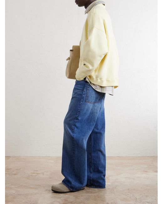 The Elder Statesman Blue Hunter Wide-Leg Organic Jeans for men