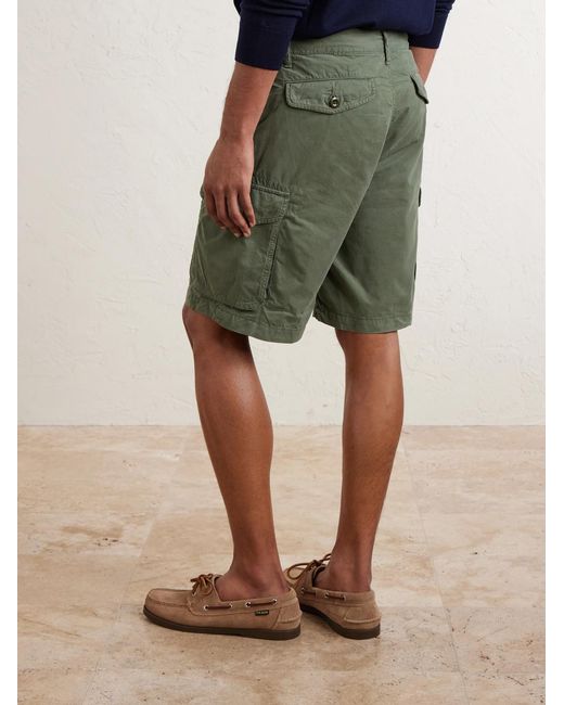 Hartford Green Battle Straight-Leg Cotton Shorts for men