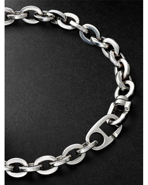 MAOR Black Cuadie Sterling Chain Bracelet for men