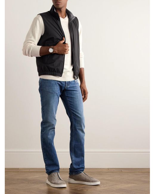 Zegna Natural Linen And Silk-Blend Sweater for men