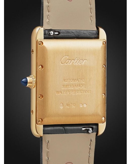 Cartier Black Tank Louis Automatic Large 18-Karat Watch, Ref. Wgta0357 for men