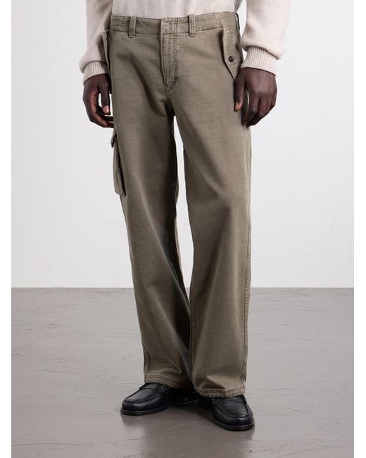 Jeanerica Natural Monti Straight-Leg Cotton-Twill Trousers for men
