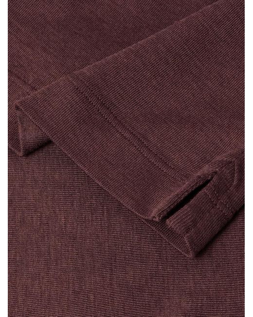 Loro Piana Red Mazzorbo Silk And Cotton-blend Jersey T-shirt for men