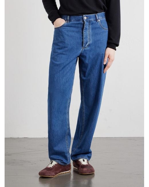 Bottega Veneta Blue Straight-Leg Jeans for men