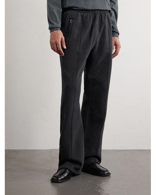 Our Legacy Blue Straight-leg Cotton-jersey Sweatpants for men