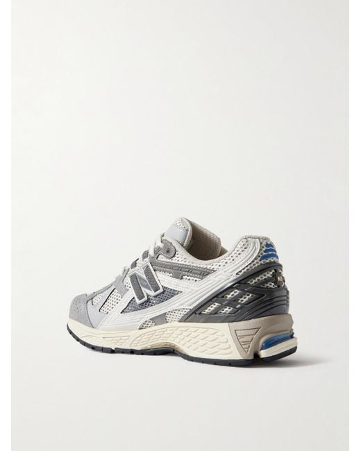 New Balance Gray 1906 Rubber- And Leather-Trimmed Mesh Sneakers for men