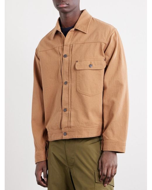 Beams Plus Natural Digger Cotton-Piqué Jacket for men