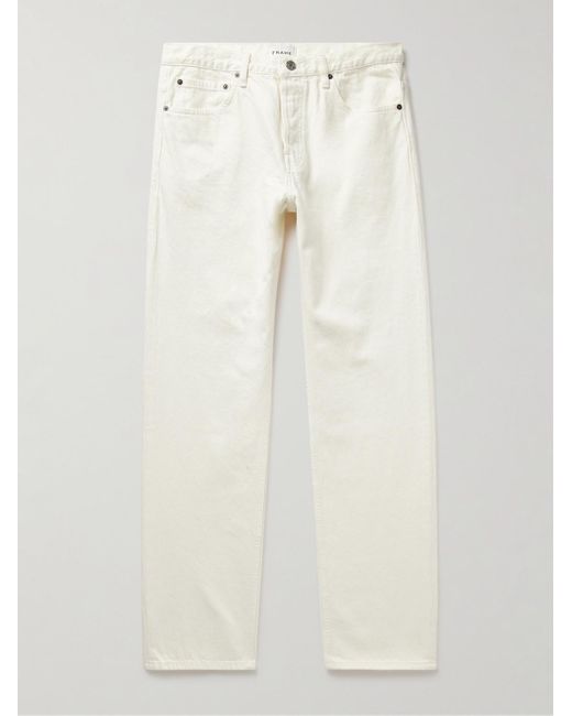 FRAME White Straight-Leg Jeans for men