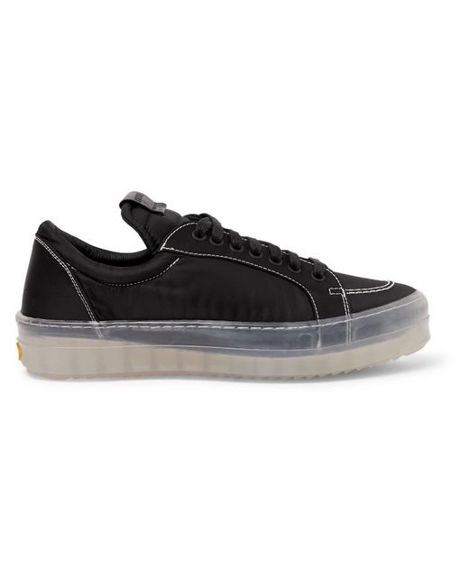 Rhude V1 Black Low Top Translucent Sole Sneakers for men