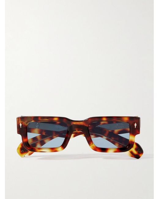 Jacques Marie Mage Multicolor Ascari Square-frame Tortoiseshell Acetate Sunglasses for men