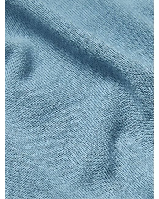 NN07 Raymond 6584 Polohemd aus einer Wollmischung in Blue für Herren
