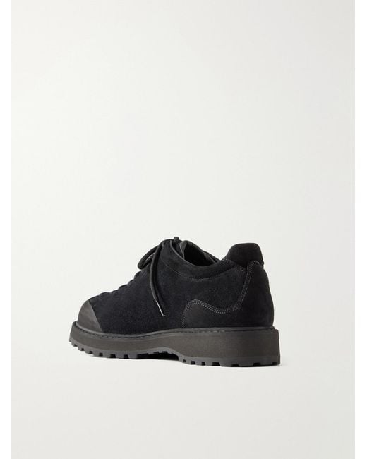 Diemme Black Ampezzo Suede Hiking Sneakers for men