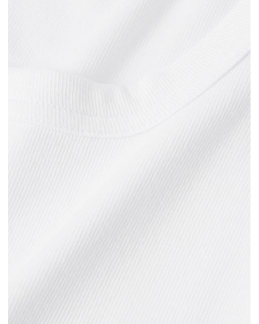 NN07 White Mick 3206 Stretch Organic Cotton-Jersey Tank Top for men