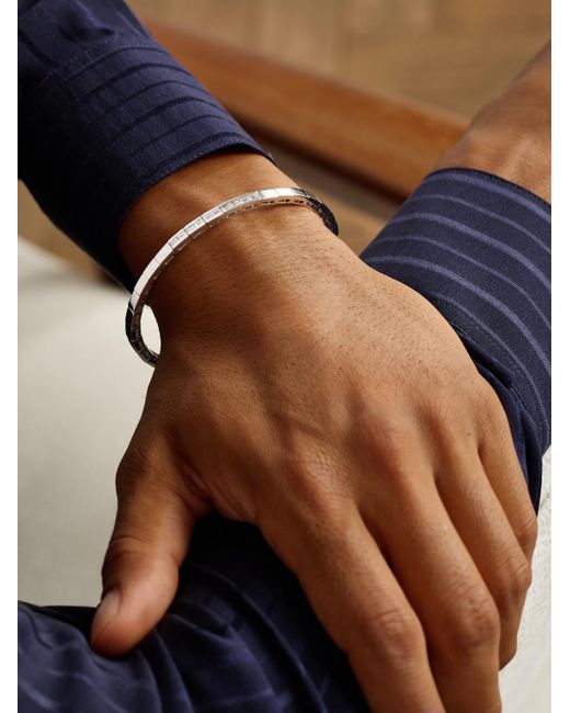 SHAY Black 18-Karat Diamond Bracelet for men