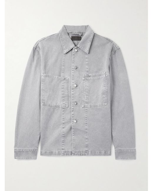 Lemaire Gray Denim Overshirt for men