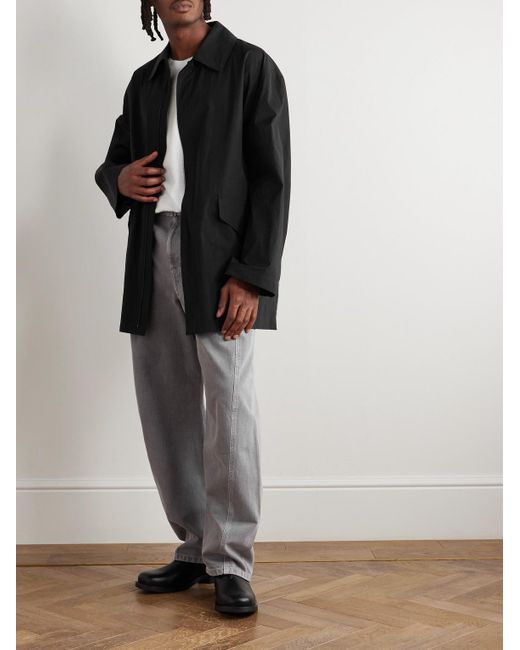 Jeans A Gamba Larga Con Cintura Twisted di Lemaire in Gray da Uomo