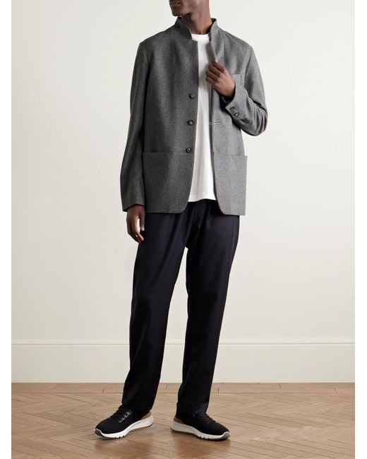 Sease Gray Ellen 2.0 Unstructured Wish Virgin Wool And Cashmere-Blend Felt Blazer for men