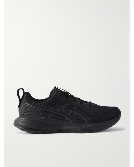 Asics Black Gel-Cumulus 27 Rubber-Trimmed Mesh Sneakers for men
