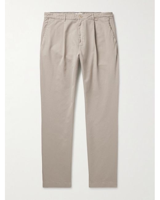 Hartford White Tommy Straight-leg Cotton-twill Trousers for men