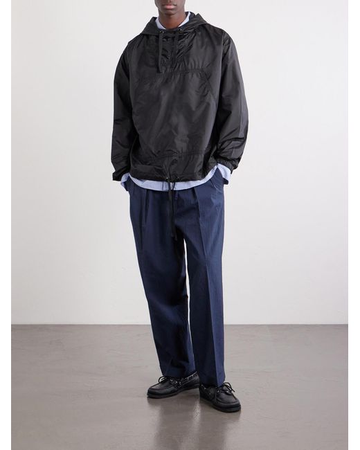 Beams Plus Blue Mil Wool-Blend Hooded Shell Jacket for men