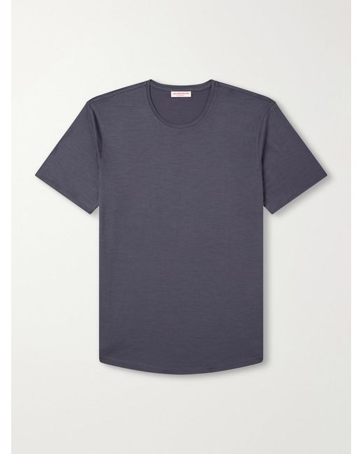Orlebar Brown Blue Ob-t Wool-jersey T-shirt for men