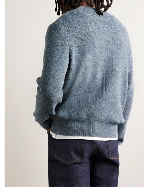 Rag & Bone Blue Dexter Organic Cotton-blend Sweater for men