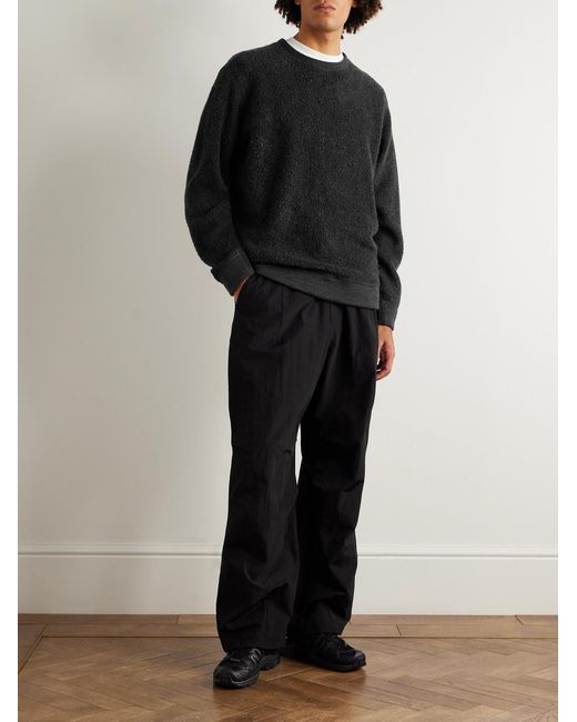 houdini Black Alto Woolly Treemerino Sweater for men