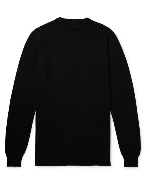 Rick Owens Black Cashmere Sweater for men