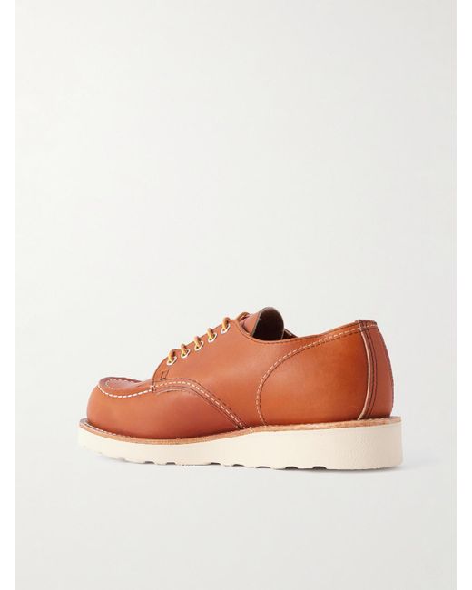 Red Wing Brown 8092 Moc Oxford Oiled-Leather Derby Shoes for men