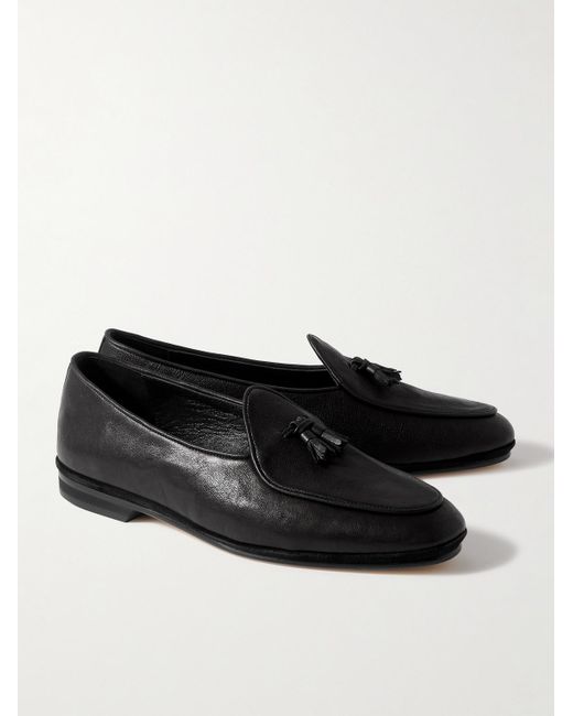Rubinacci Marphy Loafers aus Leder mit Troddeln in Black für Herren