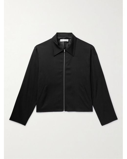 Our Legacy Black Wool-Twill Blouson Jacket for men