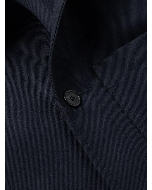 Slowear Blue Incotex Twill Chore Jacket for men