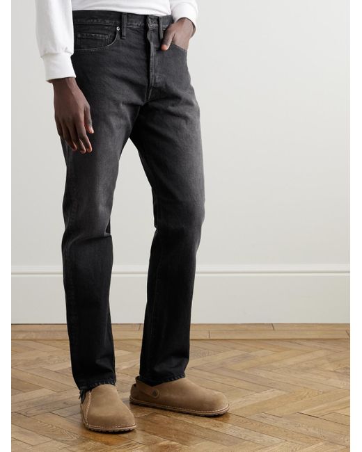 Kapital Black Monkey Cisco Slim-Fit Straight-Leg Jeans for men