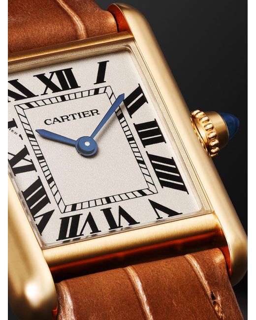 Cartier Black Tank Louis 18-Karat Watch, Ref. Wgta0342 for men