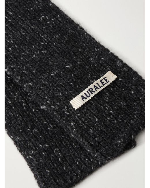 Auralee Black Cashmere Scarf for men