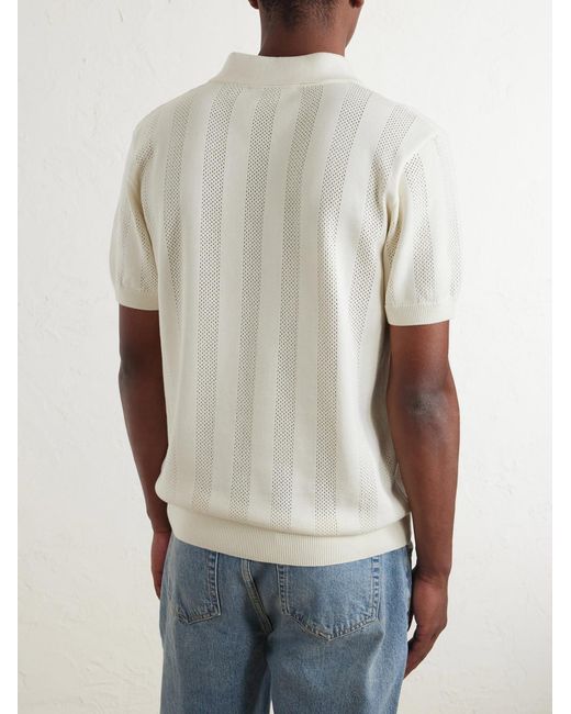 Frescobol Carioca White Vidal Cotton Polo Shirt for men