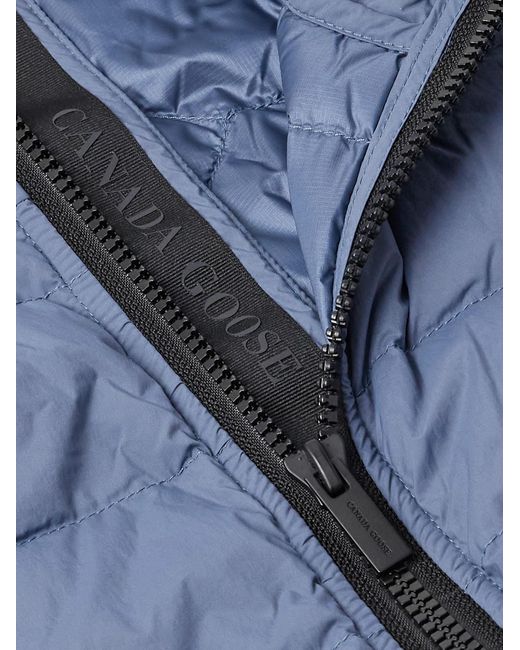 Canada Goose Blue Crofton Logo-appliquéd Quilted Enduraluxe® Down Jacket for men