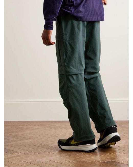 Nike Green Acg Smith Summit Straight-leg Convertible Nylon-blend And Cordura® Cargo Trousers for men