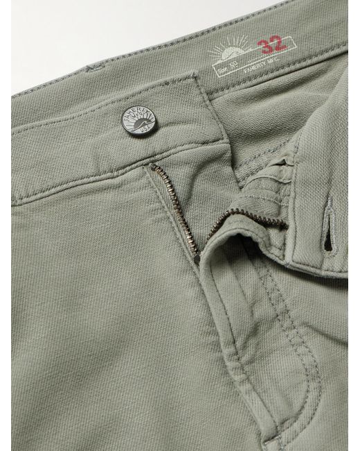 Pantaloni slim-fit in jersey di misto cotone di Faherty Brand in Green da Uomo