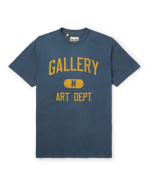 GALLERY DEPT. Blue Art Dept Logo-print Cotton-jersey T-shirt for men