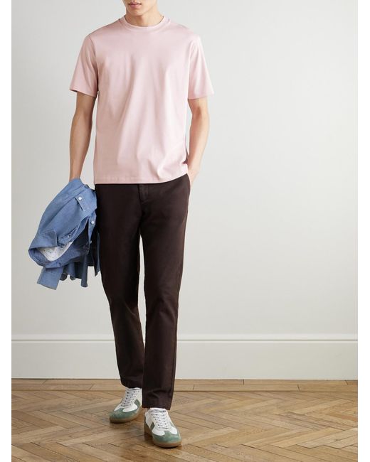 Mr P. Pink Organic And Recycled Cotton-Jersey T-Shirt for men